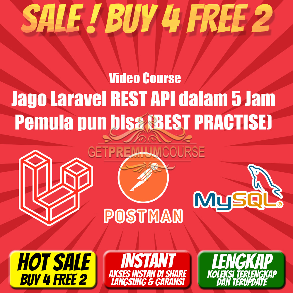 Jago Laravel REST API dalam 5 Jam, Pemula pun bisa