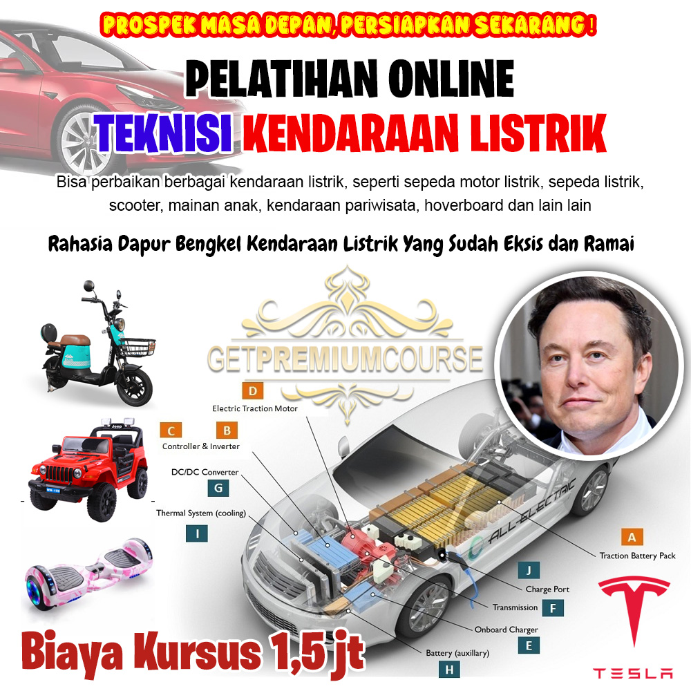 Kursus Pelatihan Teknisi Mobil/Motor/Sepeda/Mainan Listrik